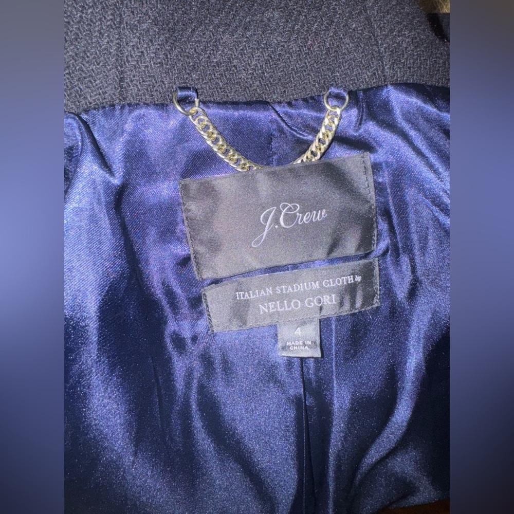 J. Crew | Chateau parka in Italian stadium-cloth wool | Black | EUC | Size 4 - Picture 7 of 7